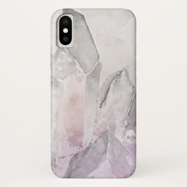 Funda De Case-Mate Para iPhone Falsa energía Amethyst de la cura cristalina de (Reverso)