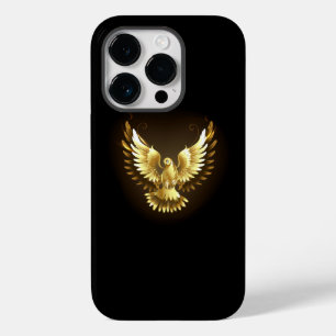 Funda Para iPhone 14 Pro De Case-Mate Falsa paloma de paz del Relieve metalizado dorado