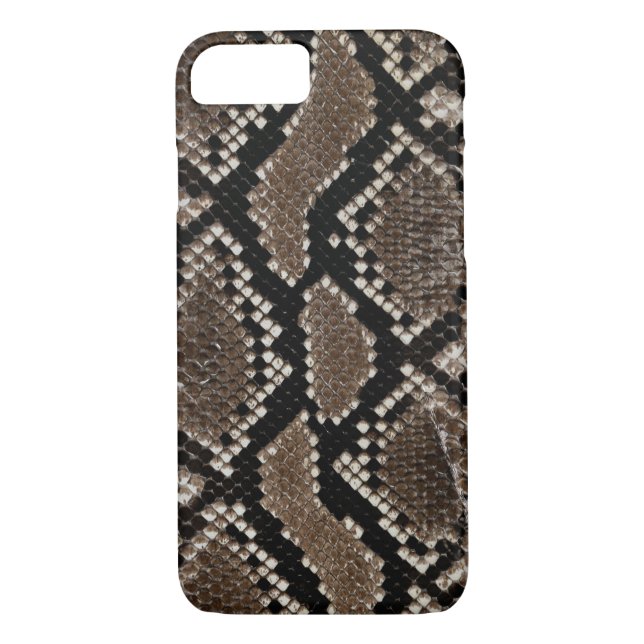 Funda De Case-Mate Para iPhone Falsa piel de serpiente del pitón reticulado (Reverso)