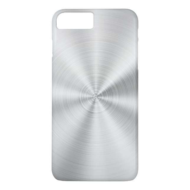 Funda De Case-Mate Para iPhone Falsa plata brillante metálica elegante (Reverso)