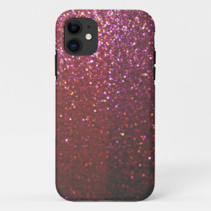 Funda Para iPhone 11 Falsas chispas y purpurina de las rosas fuertes -