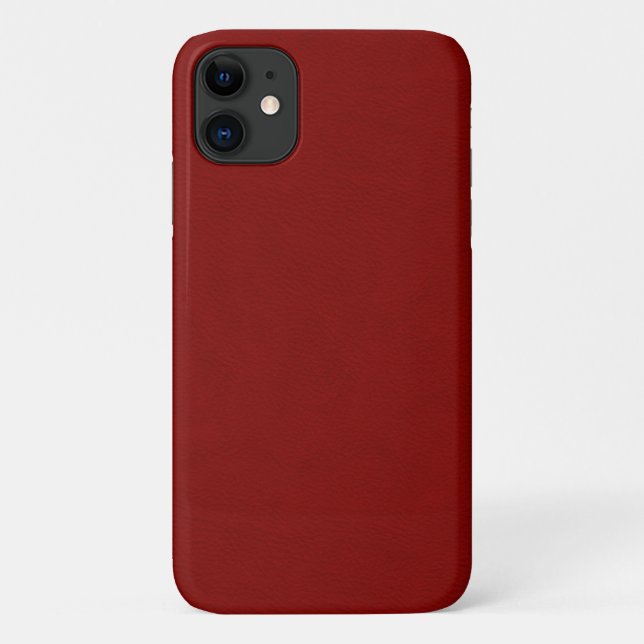 Funda De Case-Mate Para iPhone Falso cuero rojo (Reverso)