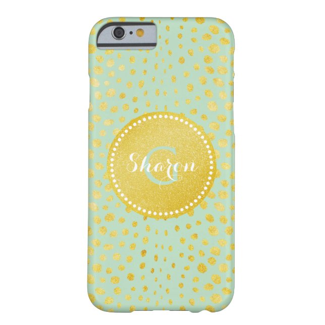 Funda De Case-Mate Para iPhone Falso monograma de la impresión del guepardo del (Reverso)