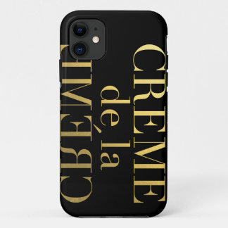 Funda Para iPhone 11 Falso Relieve metalizado dorado Creme De La Creme