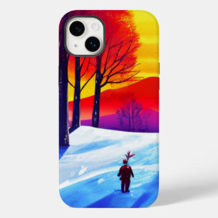 Funda Para iPhone 14 Plus De Case-Mate Familia disfrutando de una caminata de invierno al