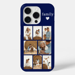 Funda Para iPhone 15 Pro Familia Moderna 8 Azul Marino