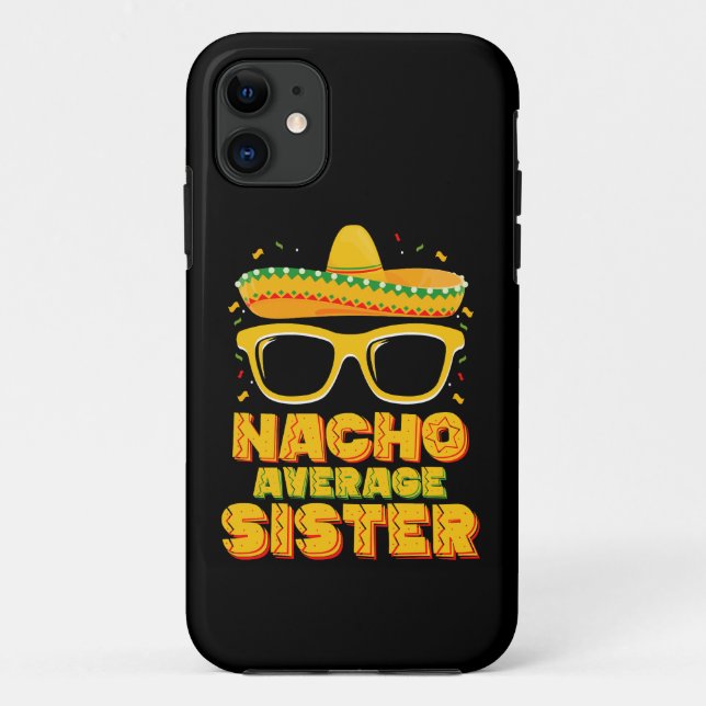 Funda De Case-Mate Para iPhone Familia Nacho Promedio de Hermanas Cinco De Mayo (Reverso)