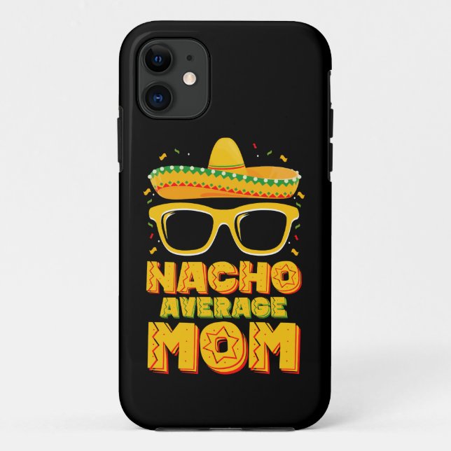 Funda De Case-Mate Para iPhone Familia Nacho Promedio de Mamá Cinco De Mayo (Reverso)