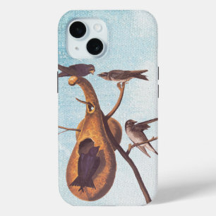 Funda Para iPhone 15 Familia Pájaro Morple Martin Audubon y hogar Gourd