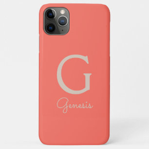 Funda Para iPhone 11 Pro Max familia, personalizable, monograma, apodo,