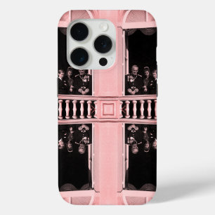 Funda Para iPhone 15 Pro Familia principesca de Mónaco vintage en balcón de