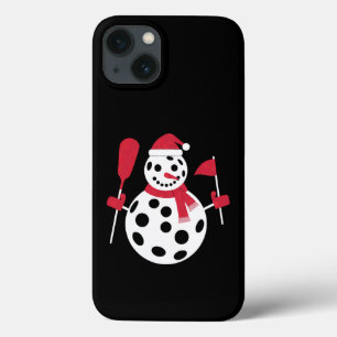 Funda Para iPhone 13 Familia Santa Hat Snowman Navidad a juego de bolas