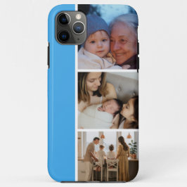 Funda Para iPhone 11 Pro Max Family Photo Collage blue 4 Picture