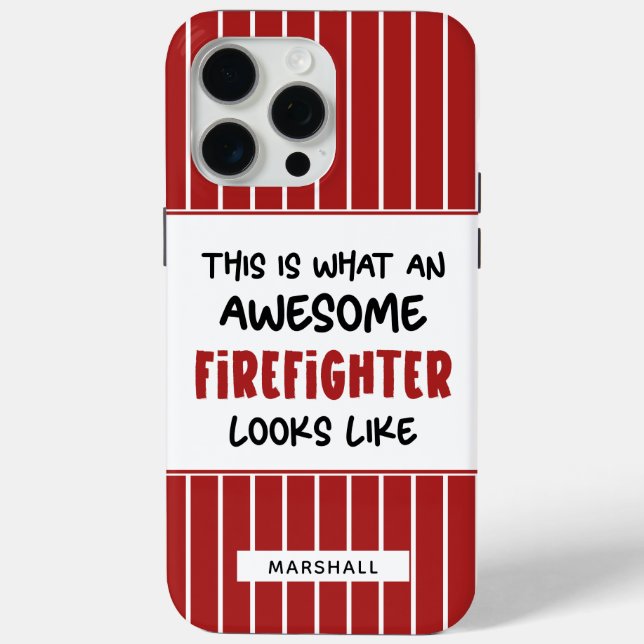 Funda De Case-Mate Para iPhone Famoso bombero ingenioso personalizado (Reverso )