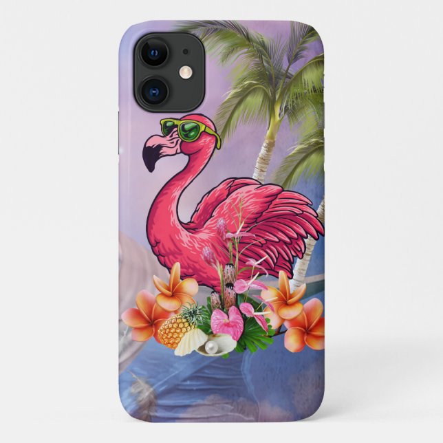 Funda De Case-Mate Para iPhone Famoso flamingo (Reverso)