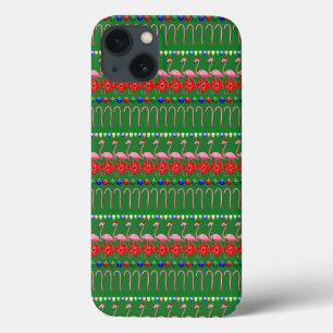 Funda Para iPhone 13 Famosos Navidades de flamencos rosados tropicales