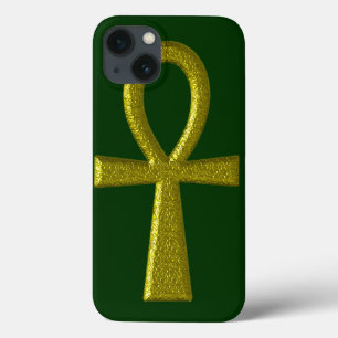 Funda Para iPhone 13 Fancy Gold Ankh