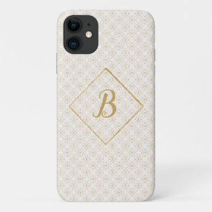 Funda Para iPhone 11 Fancy Golden And White Personalizado