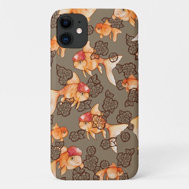 Funda De Case-Mate Para iPhone Fancy Oranda Goldfish (Reverso)