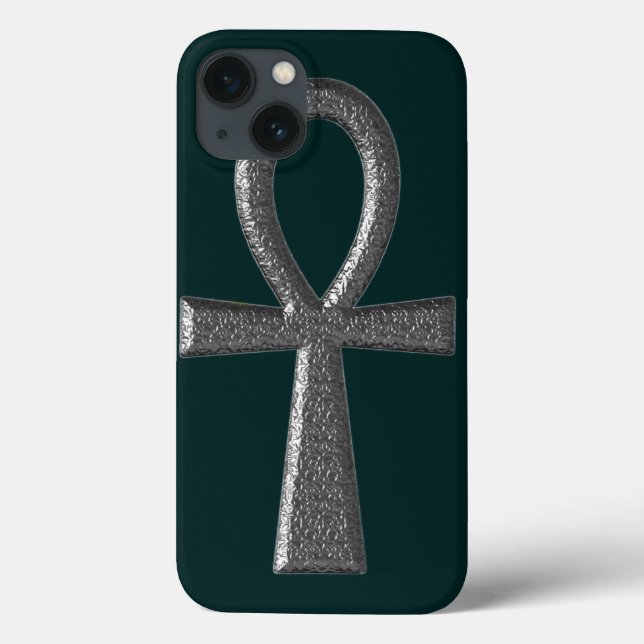 Funda De Case-Mate Para iPhone Fancy Sliver Ankh (Reverso)