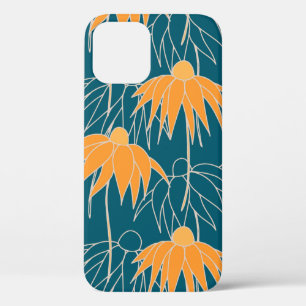 Funda Para iPhone 12 Fantasía a mano floral dibujada a mano sin fisura