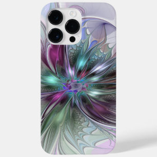 Funda Para iPhone 14 Pro Max De Case-Mate Fantasía abstracta moderna y colorida de flor frac