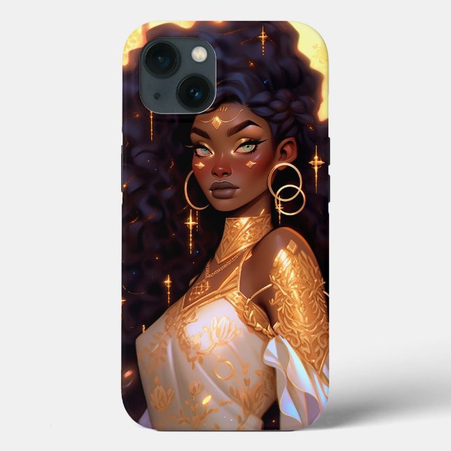 Funda De Case-Mate Para iPhone Fantasía: arte afroamericano (Reverso )