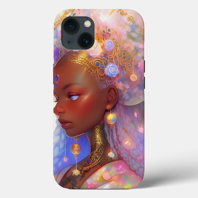 Funda De Case-Mate Para iPhone Fantasía: arte afroamericano (Reverso )