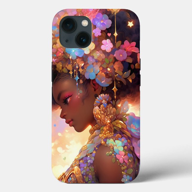 Funda De Case-Mate Para iPhone Fantasía: arte afroamericano (Reverso )