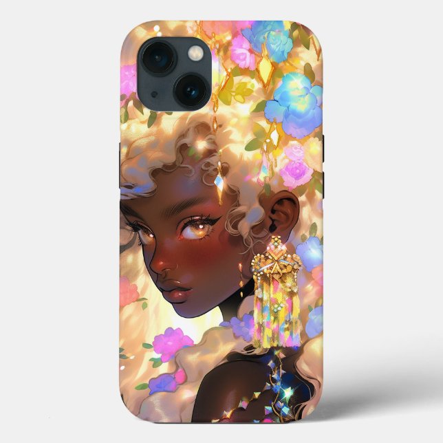 Funda De Case-Mate Para iPhone Fantasía: arte afroamericano (Reverso )
