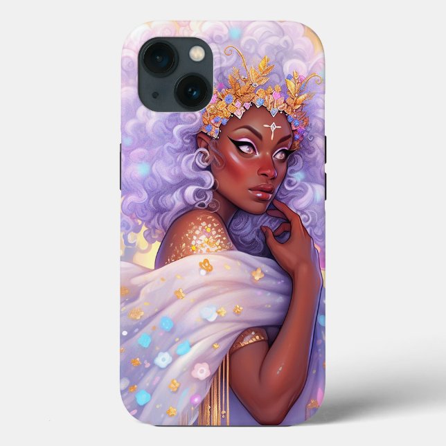 Funda De Case-Mate Para iPhone Fantasía: arte afroamericano (Reverso )