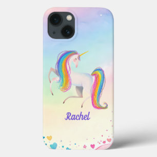 Funda Para iPhone 13 Fantasia Colorida de Unicórnio para Meninas