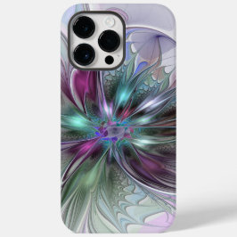 Funda Para iPhone 14 Pro Max De Case-Mate Fantasía colorida Resumen Flor Fractal Moderna