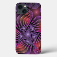 Fantasía colorida Resumen Trippy Purple Fractal
