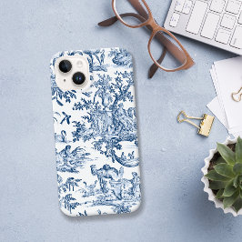 Funda Para iPhone 14 De Case-Mate Fantasía Criaturas Míticas Vintage Toile-Blue
