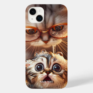 Funda Para iPhone 14 Plus De Case-Mate Fantasía Cute Cat Lavando Gatito