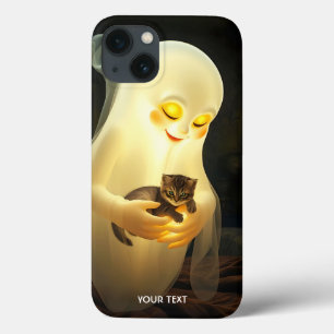 Funda Para iPhone 13 Fantasía Cute Ghost Kitten Candles