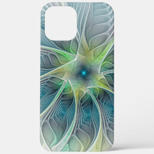 title_seo2 Fantasía Flor Fractal Verde Azul