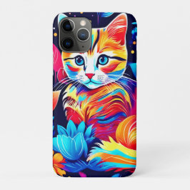 Funda Para iPhone 11 Pro Fantasía floral felina