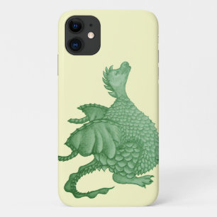 Funda Para iPhone 11 fantasía mítica criatura dragón verde lindo