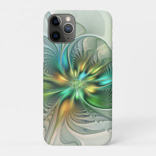 Funda Para iPhone 11 Pro Fantasía moderna abstracta y colorida de flor frac