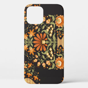 Funda Para iPhone 12 Fantasía mogol: Opulencia floral retro