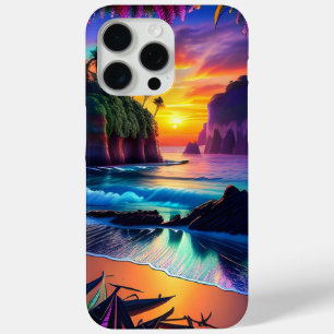 Funda Para iPhone 15 Pro Max Fantasía playa tropical 3