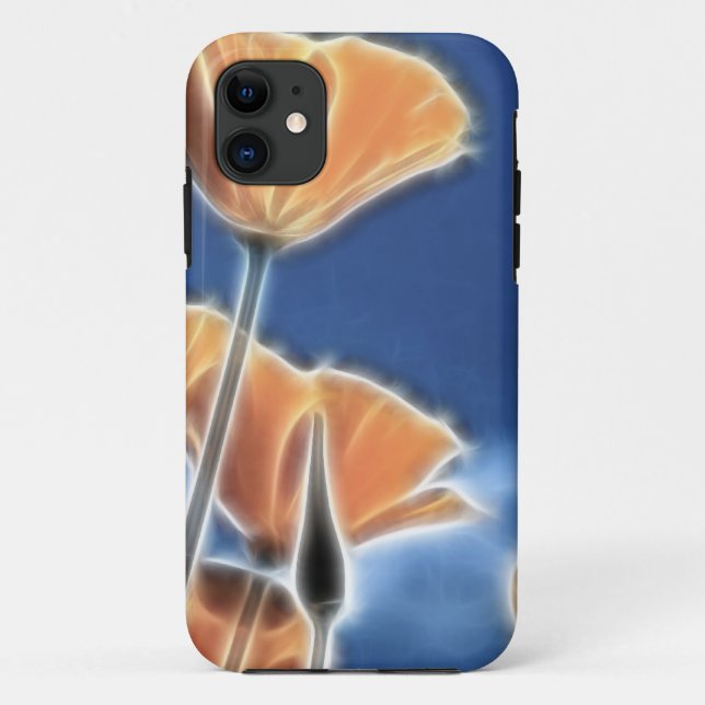 Funda De Case-Mate Para iPhone Fantasía Surreal California Poppies (Reverso)