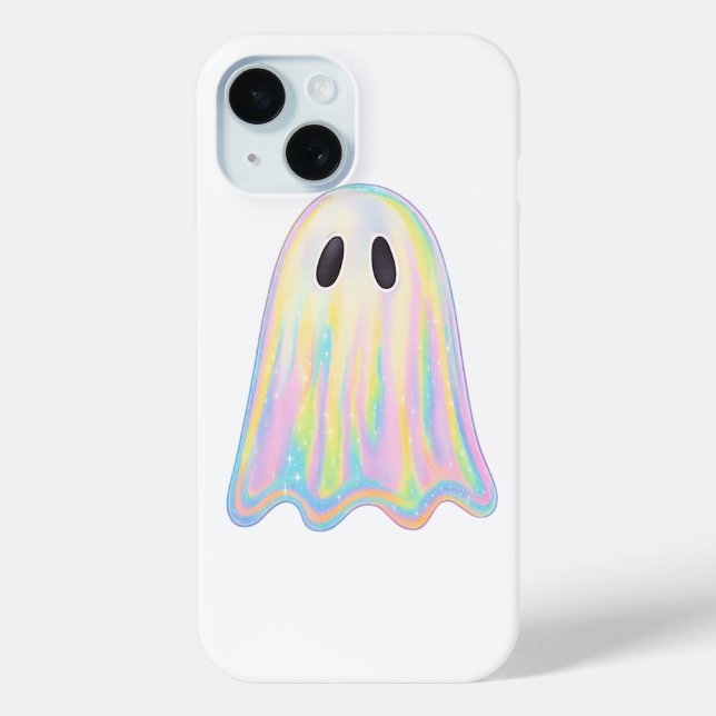 Funda De Case-Mate Para iPhone Fantasma de arcoiris cúbico Pastel | Estético espe (Reverso )
