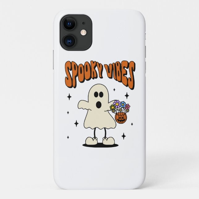 Funda De Case-Mate Para iPhone fantasma de vibraciones espeluznantes (Reverso)