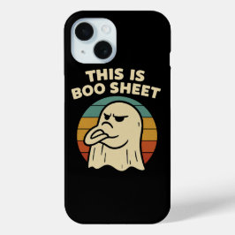 Funda Para iPhone 15 Fantasma Divertido "Esto Es Hoja de Boo" Retro Hal