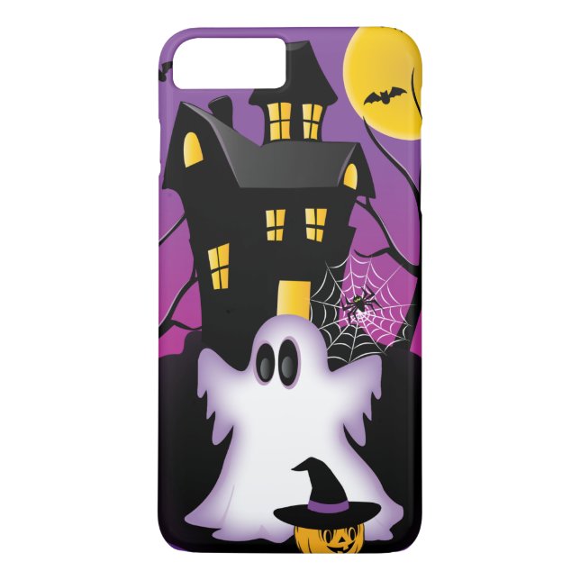 Funda De Case-Mate Para iPhone Fantasma espeluznante de Halloween (Reverso)