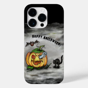 Funda Para iPhone 14 Pro De Case-Mate Fantasma, Gato, Bat y Calabaza, ¡Feliz Halloween!