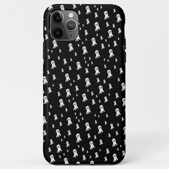 Funda De Case-Mate Para iPhone Fantasma oscuro de Halloween  (Reverso)